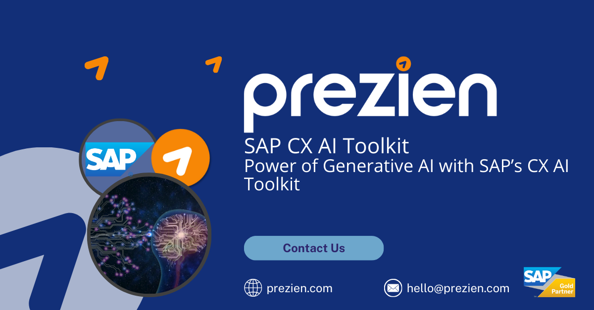 Power of Generative AI with SAP’s CX AI Toolkit